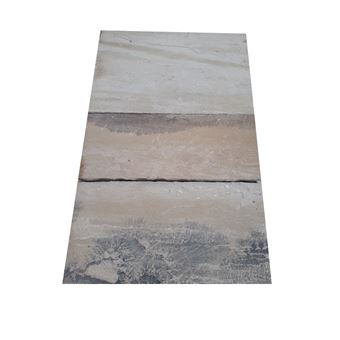 Fossil Mint natural cleft with hand cut edges